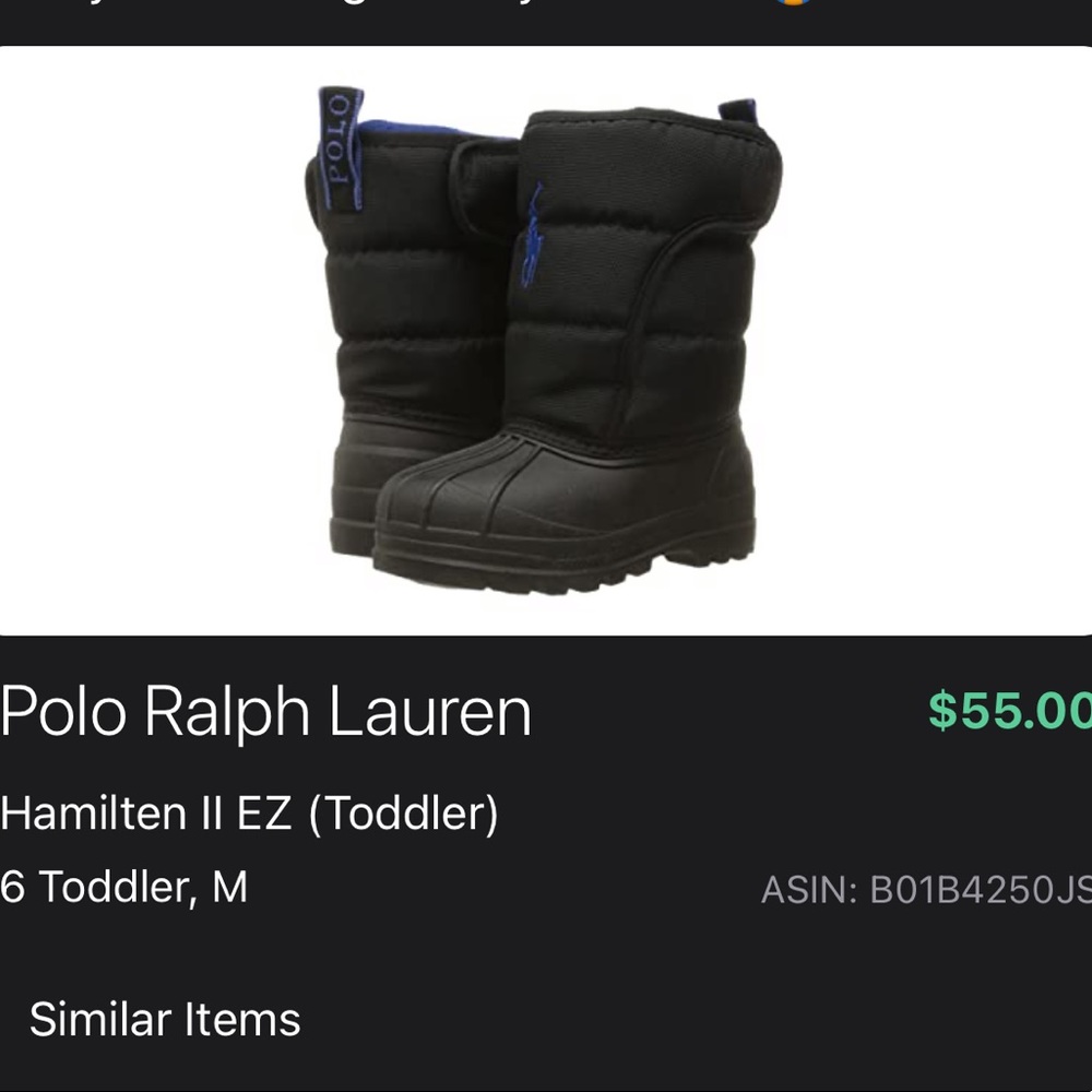 Polo Ralph Lauren Hamilten II EZ Toddler,6 Duckboot